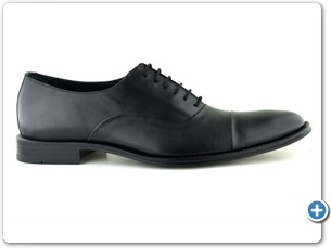 14219 Black Antic Inj Leather Sole Side