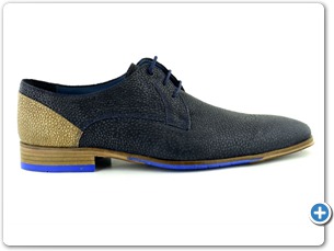 14748 Navy Meteor Inj Leather Sole Side