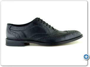 804 Black Antic Leather Sole Side