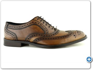 804 Brown Handpained Leather Sole Side