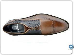 2203 Cognac Antic - Navy Meteor Anthracite Lining Leather Sole Top